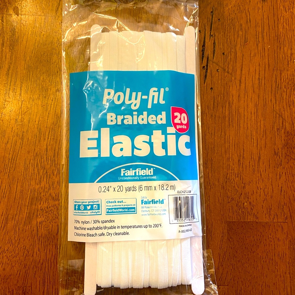 Poly braided elastic